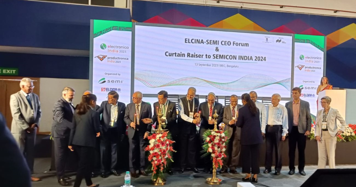 The ELCINA – SEMI CEO Forum & SEMICON India 2024 Curtain Raiser represents a critical milestone in the journey of India's electronics industry